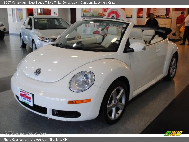 Campanella White / Cream 2007 Volkswagen New Beetle Triple White Convertible