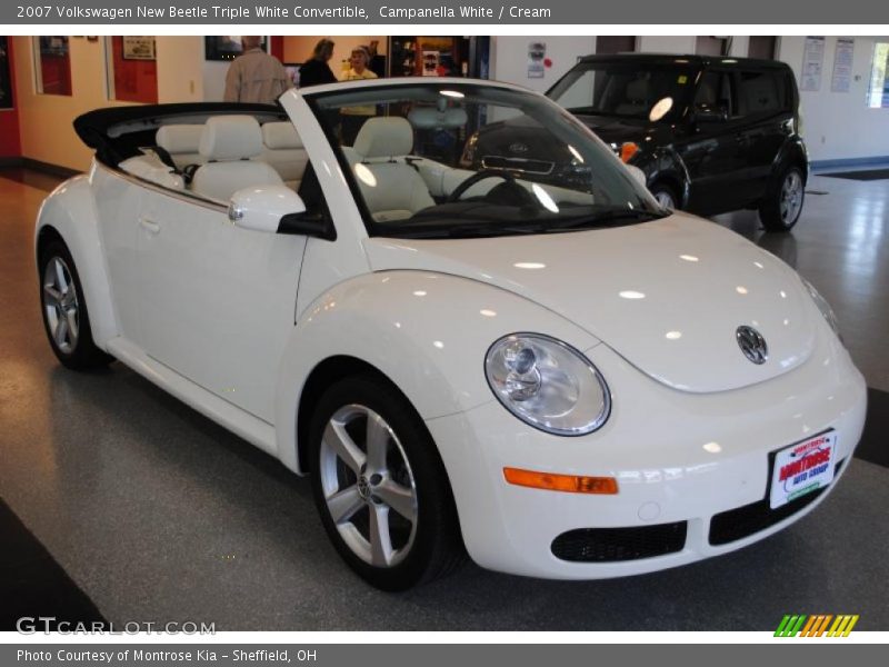 Campanella White / Cream 2007 Volkswagen New Beetle Triple White Convertible