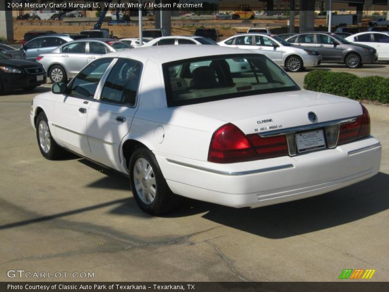 Vibrant White / Medium Parchment 2004 Mercury Grand Marquis LS