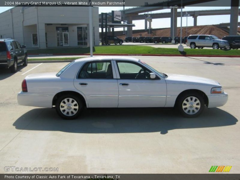 Vibrant White / Medium Parchment 2004 Mercury Grand Marquis LS