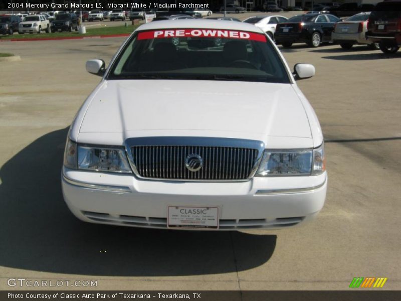 Vibrant White / Medium Parchment 2004 Mercury Grand Marquis LS