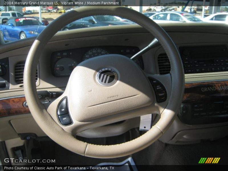 Vibrant White / Medium Parchment 2004 Mercury Grand Marquis LS