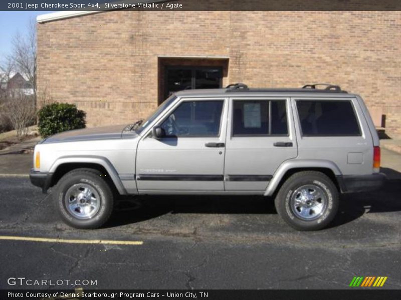 Silverstone Metallic / Agate 2001 Jeep Cherokee Sport 4x4