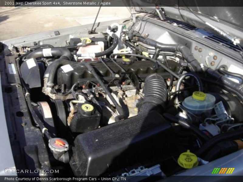 Silverstone Metallic / Agate 2001 Jeep Cherokee Sport 4x4