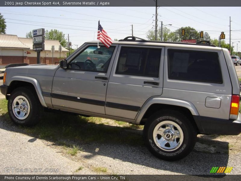 Silverstone Metallic / Agate 2001 Jeep Cherokee Sport 4x4