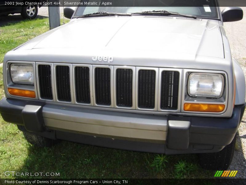 Silverstone Metallic / Agate 2001 Jeep Cherokee Sport 4x4