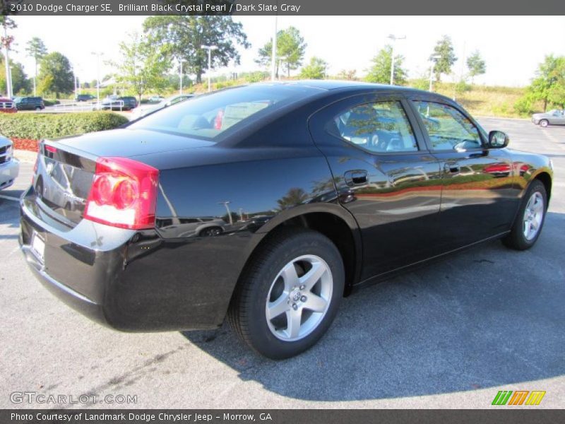 Brilliant Black Crystal Pearl / Dark Slate Gray 2010 Dodge Charger SE