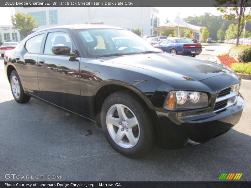 Brilliant Black Crystal Pearl / Dark Slate Gray 2010 Dodge Charger SE