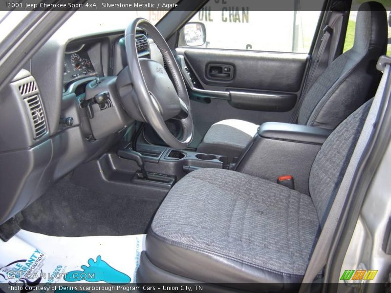 Silverstone Metallic / Agate 2001 Jeep Cherokee Sport 4x4
