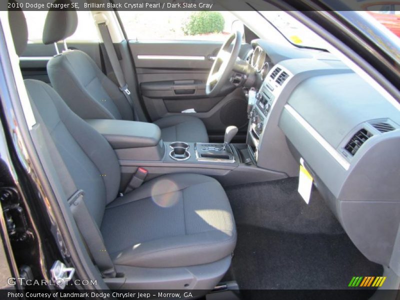 Brilliant Black Crystal Pearl / Dark Slate Gray 2010 Dodge Charger SE