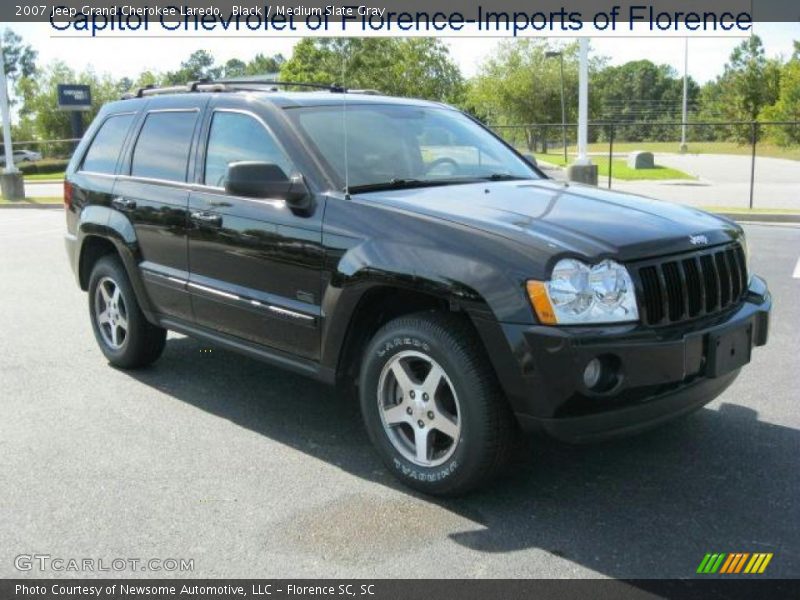 Black / Medium Slate Gray 2007 Jeep Grand Cherokee Laredo