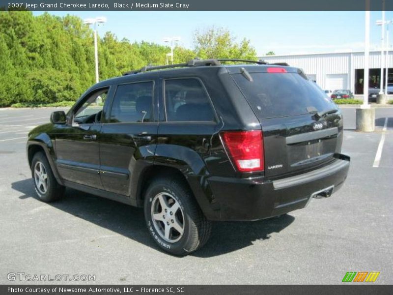 Black / Medium Slate Gray 2007 Jeep Grand Cherokee Laredo