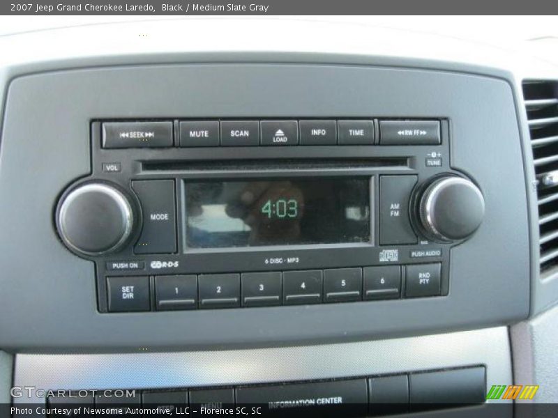 Black / Medium Slate Gray 2007 Jeep Grand Cherokee Laredo