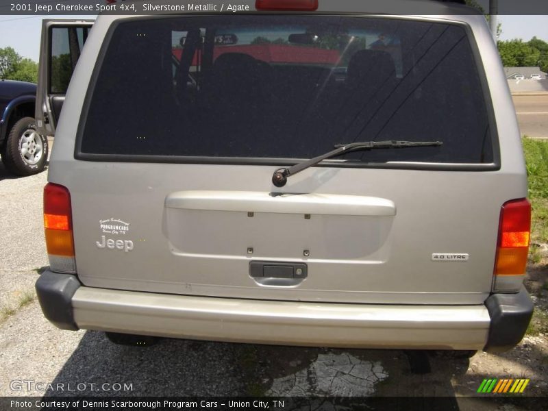 Silverstone Metallic / Agate 2001 Jeep Cherokee Sport 4x4