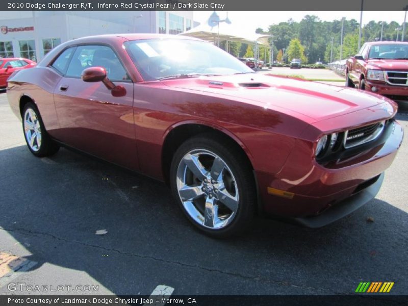 Inferno Red Crystal Pearl / Dark Slate Gray 2010 Dodge Challenger R/T