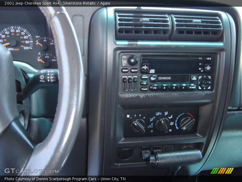Silverstone Metallic / Agate 2001 Jeep Cherokee Sport 4x4