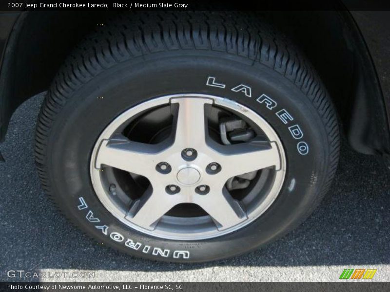 Black / Medium Slate Gray 2007 Jeep Grand Cherokee Laredo