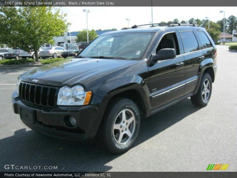 Black / Medium Slate Gray 2007 Jeep Grand Cherokee Laredo