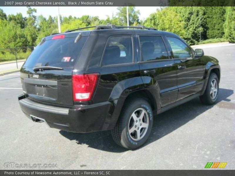 Black / Medium Slate Gray 2007 Jeep Grand Cherokee Laredo