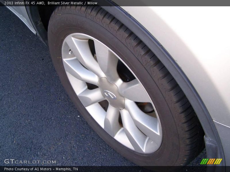 Brilliant Silver Metallic / Willow 2003 Infiniti FX 45 AWD