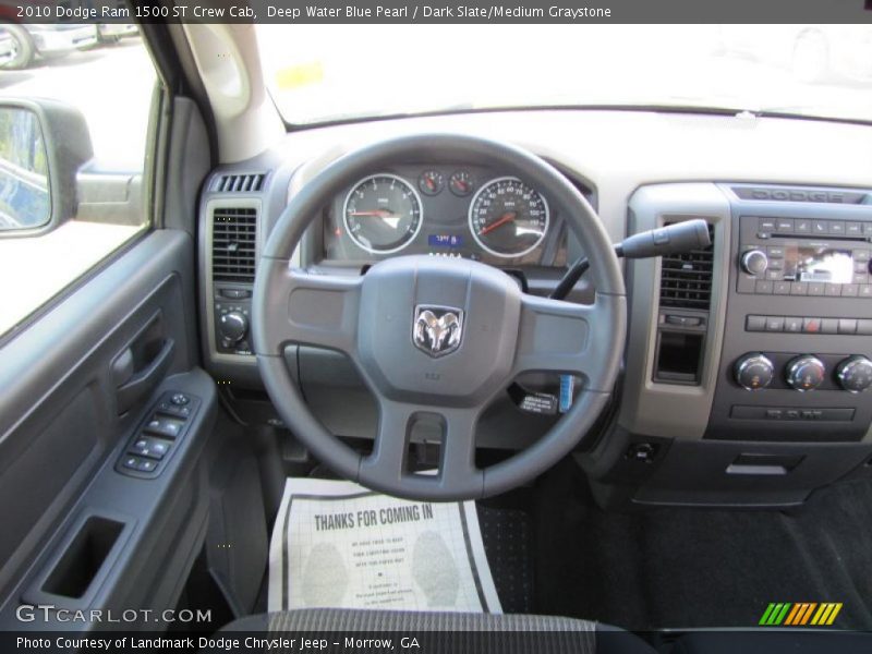 Deep Water Blue Pearl / Dark Slate/Medium Graystone 2010 Dodge Ram 1500 ST Crew Cab