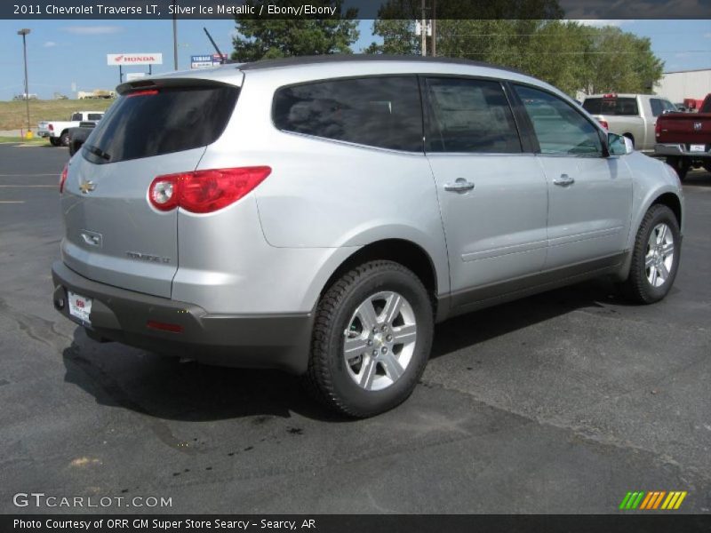 Silver Ice Metallic / Ebony/Ebony 2011 Chevrolet Traverse LT
