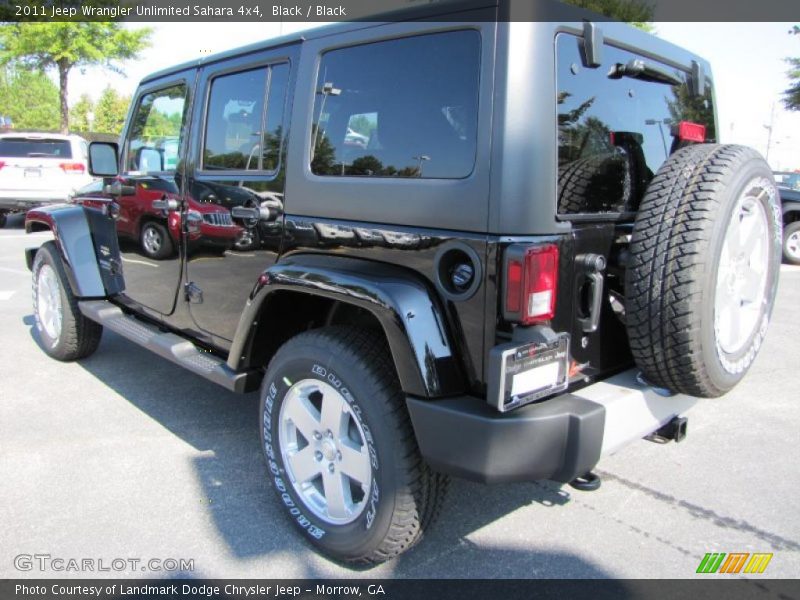 Black / Black 2011 Jeep Wrangler Unlimited Sahara 4x4