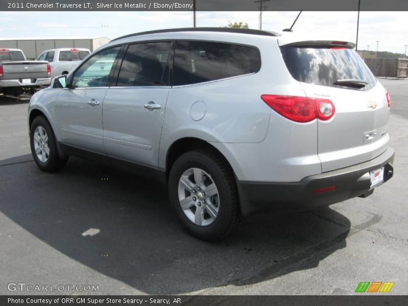 Silver Ice Metallic / Ebony/Ebony 2011 Chevrolet Traverse LT