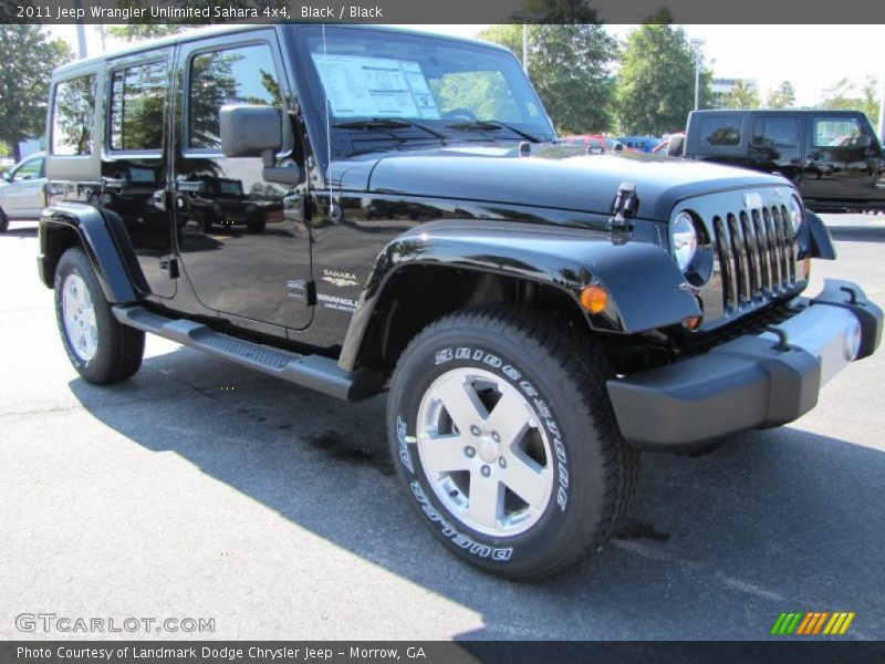 Black / Black 2011 Jeep Wrangler Unlimited Sahara 4x4