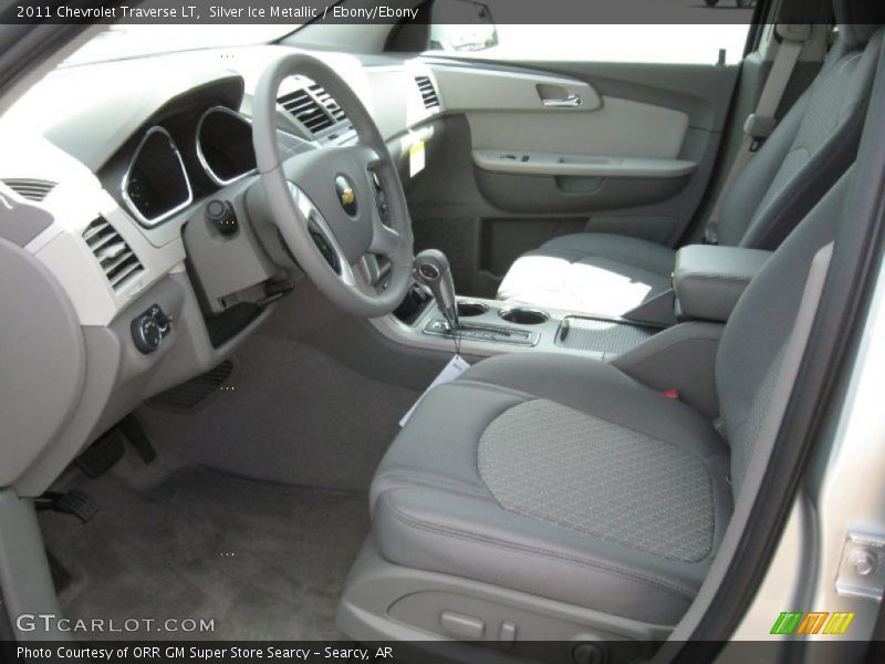 Silver Ice Metallic / Ebony/Ebony 2011 Chevrolet Traverse LT