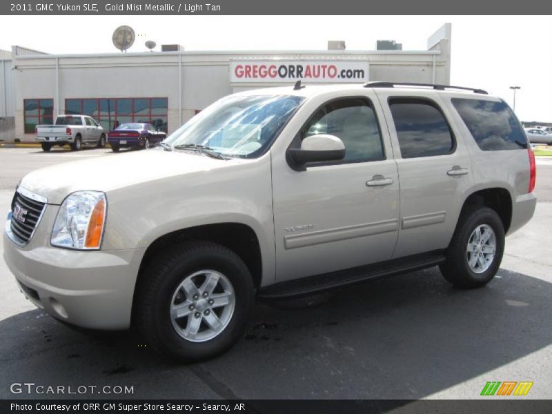 Gold Mist Metallic / Light Tan 2011 GMC Yukon SLE