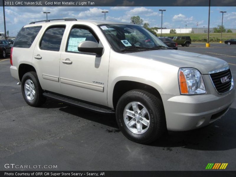 Gold Mist Metallic / Light Tan 2011 GMC Yukon SLE