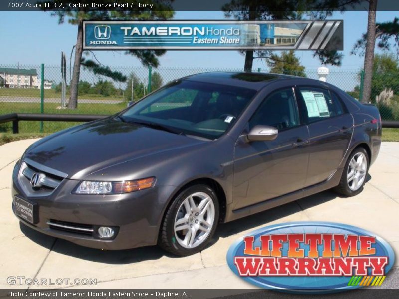 Carbon Bronze Pearl / Ebony 2007 Acura TL 3.2
