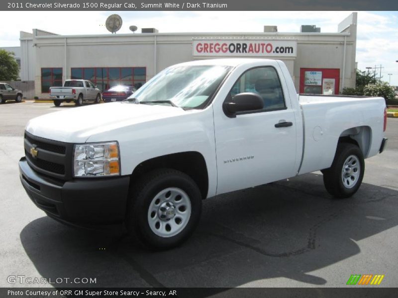 Summit White / Dark Titanium 2011 Chevrolet Silverado 1500 Regular Cab