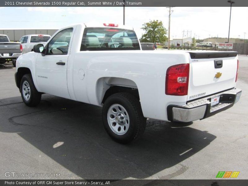 Summit White / Dark Titanium 2011 Chevrolet Silverado 1500 Regular Cab