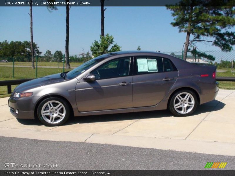 Carbon Bronze Pearl / Ebony 2007 Acura TL 3.2