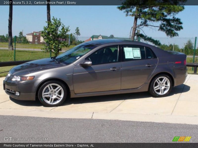 Carbon Bronze Pearl / Ebony 2007 Acura TL 3.2