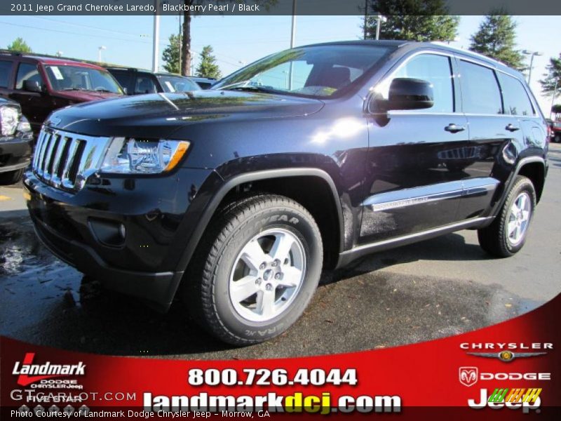 Blackberry Pearl / Black 2011 Jeep Grand Cherokee Laredo