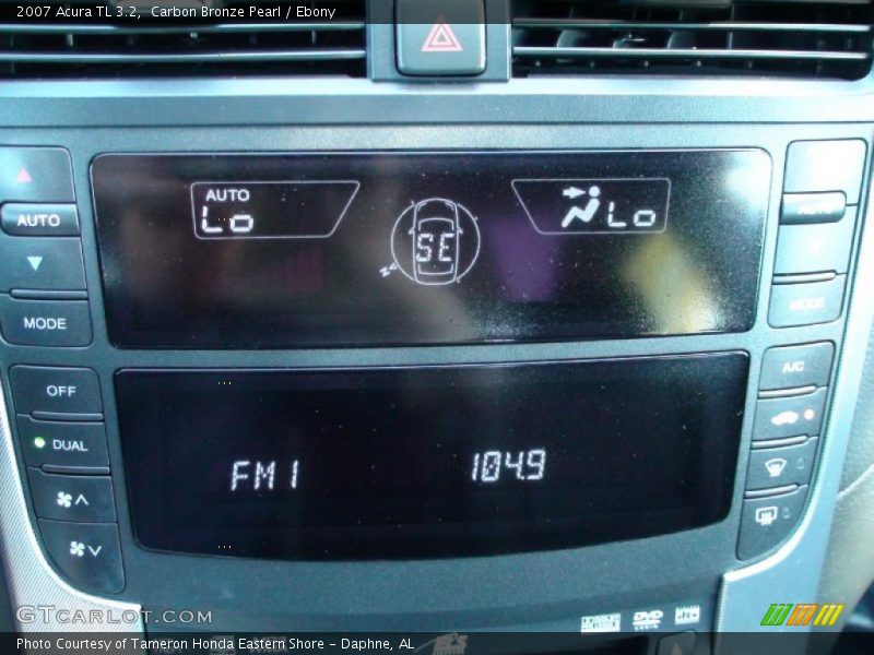 Carbon Bronze Pearl / Ebony 2007 Acura TL 3.2