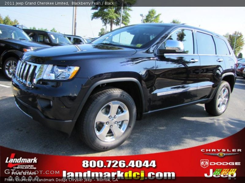 Blackberry Pearl / Black 2011 Jeep Grand Cherokee Limited