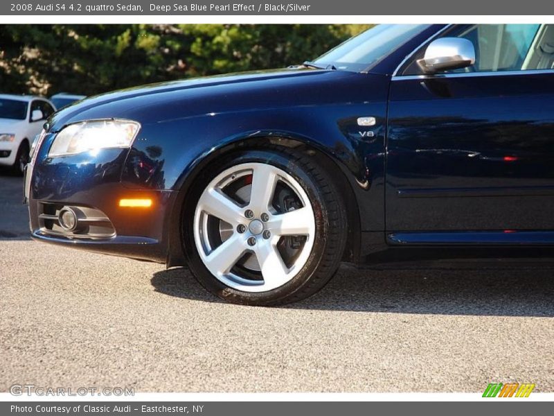 Deep Sea Blue Pearl Effect / Black/Silver 2008 Audi S4 4.2 quattro Sedan