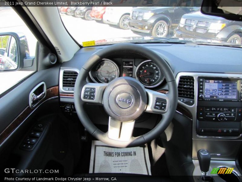 Blackberry Pearl / Black 2011 Jeep Grand Cherokee Limited