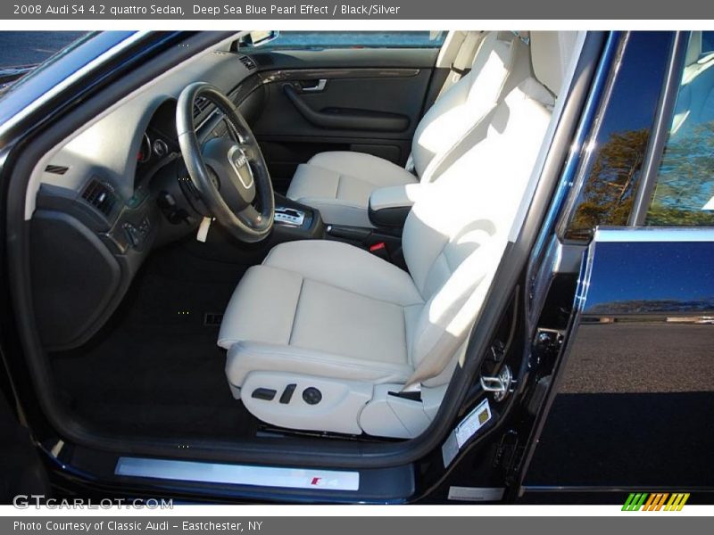 Deep Sea Blue Pearl Effect / Black/Silver 2008 Audi S4 4.2 quattro Sedan