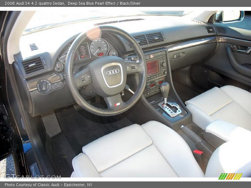 Deep Sea Blue Pearl Effect / Black/Silver 2008 Audi S4 4.2 quattro Sedan