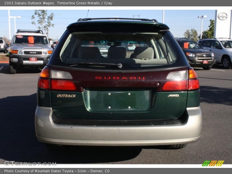 Timberline Green Metallic / Gray 2001 Subaru Outback Wagon