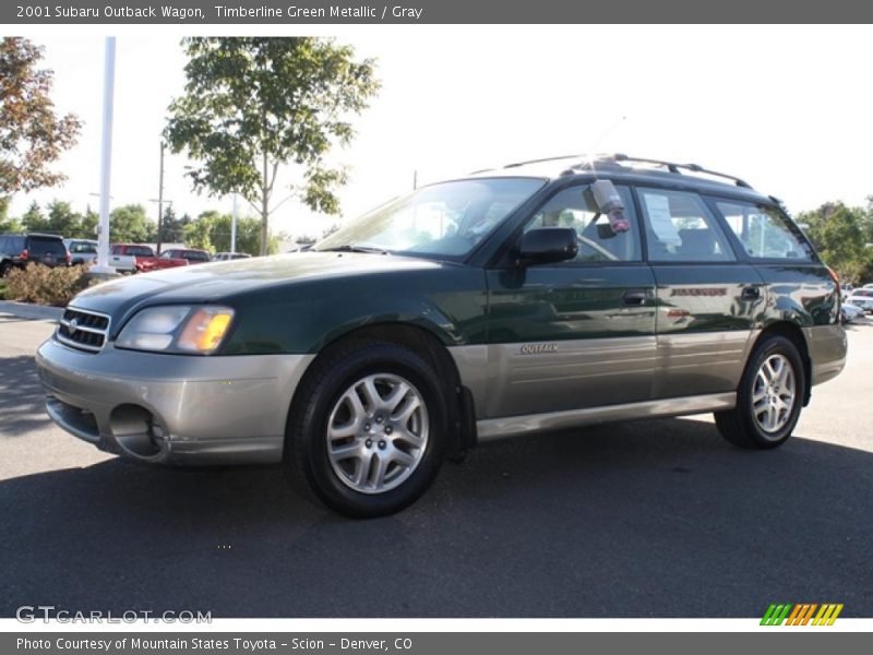 Timberline Green Metallic / Gray 2001 Subaru Outback Wagon