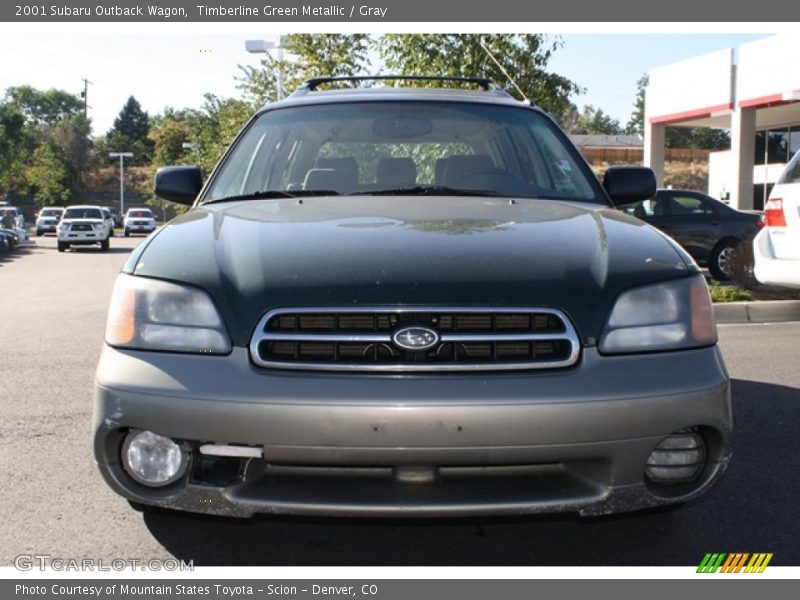 Timberline Green Metallic / Gray 2001 Subaru Outback Wagon