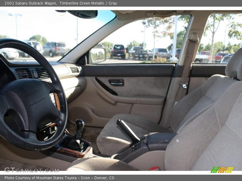Timberline Green Metallic / Gray 2001 Subaru Outback Wagon