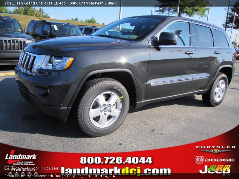 Dark Charcoal Pearl / Black 2011 Jeep Grand Cherokee Laredo