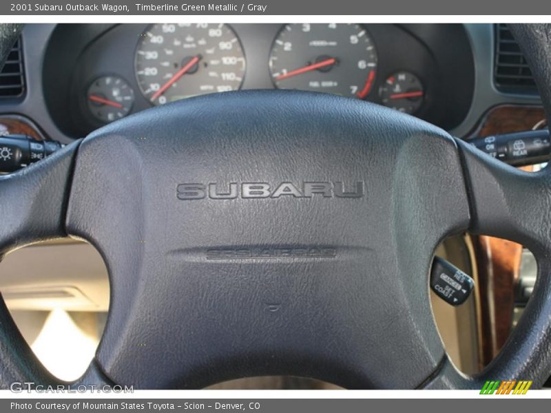 Timberline Green Metallic / Gray 2001 Subaru Outback Wagon